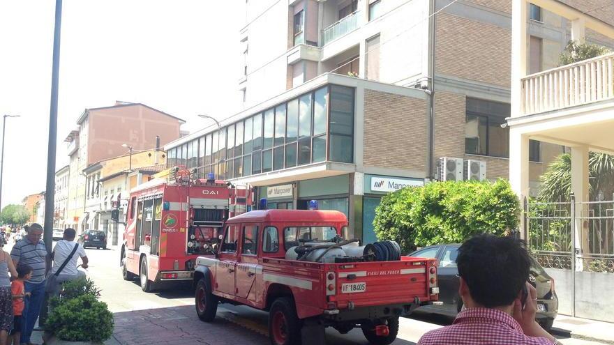 Principio di incendio in un appartamento