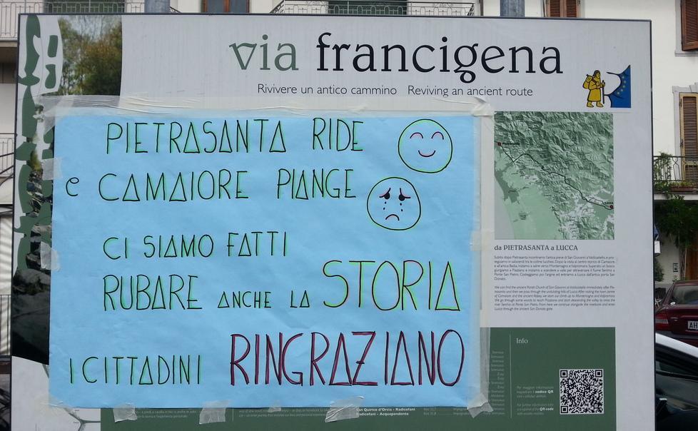 Francigena: Ceragioli attacca, il Comune rilancia 