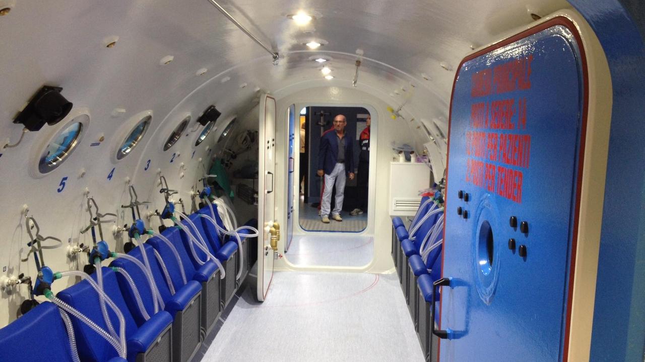 S’inaugura al Marino la nuova camera iperbarica, per ora unica nell’isola