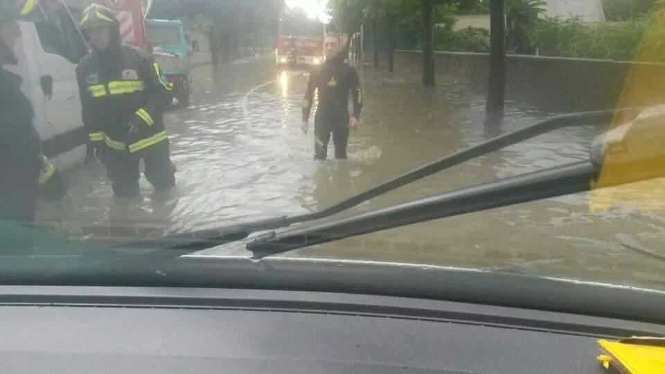 Sorso: bomba d’acqua sull’abitato, crolla un ponte