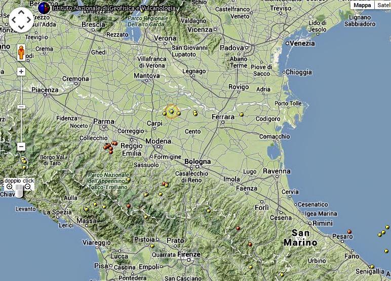 Terremoto, scossa nella notte tra Modena e Mantova 