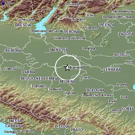 Scossa di terremoto nella notte tra Modena e Mantova 