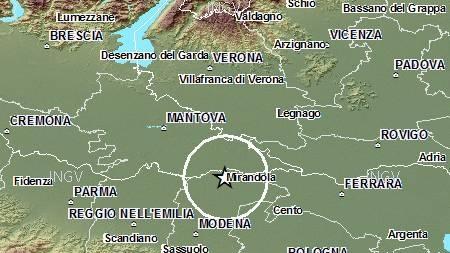 Scossa di terremoto nella notte tra Modena e Mantova