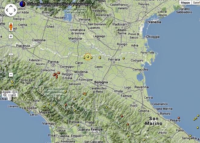 Terremoto, scossa nella notte tra Modena e Mantova 