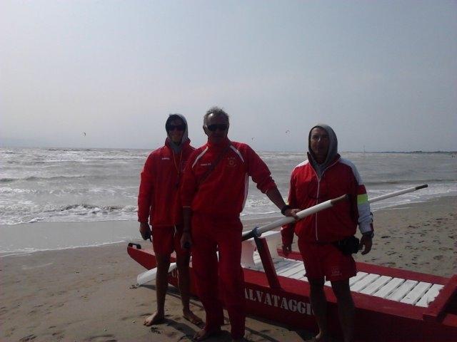 Forte vento e mare mosso ai lidi 