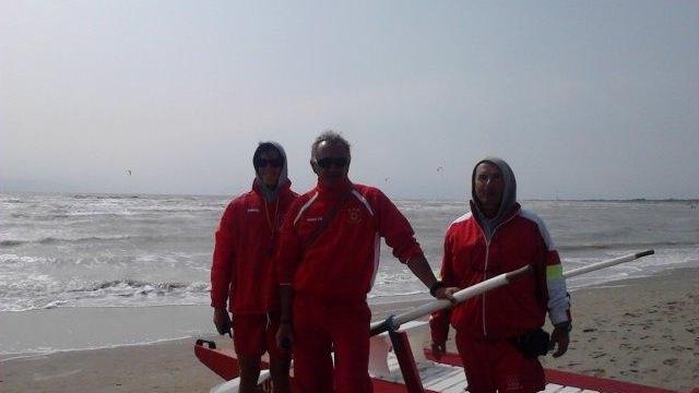 Forte vento e mare mosso ai lidi