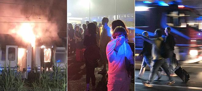 Treno in fiamme a Migliarino Pisano, evacuati 120 passeggeri 