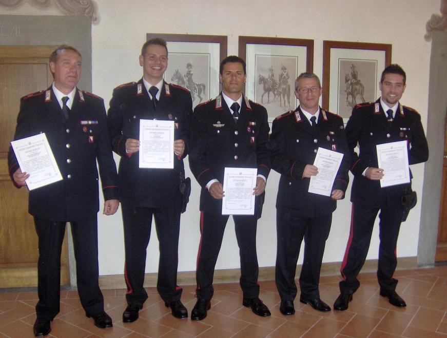 Un premio per i carabinieri-eroi dell’Empolese Valdelsa 