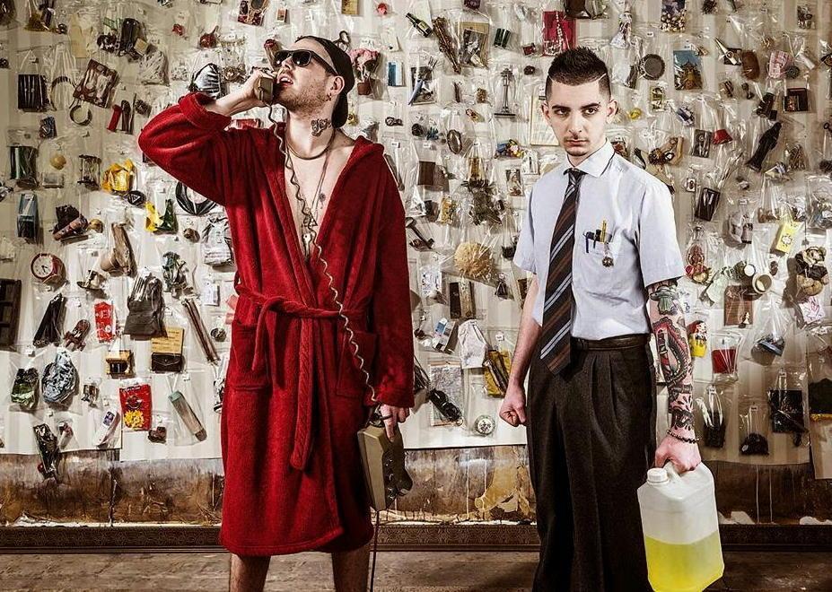 I rapper Gemitaiz e Madman alla Corte dei Mestieri della Coop