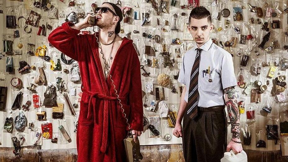 I rapper Gemitaiz e Madman alla Corte dei Mestieri della Coop