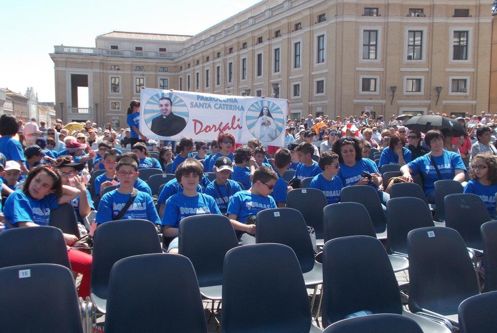 Scolari dorgalesi dal Papa 
