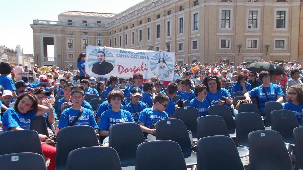 Scolari dorgalesi dal Papa