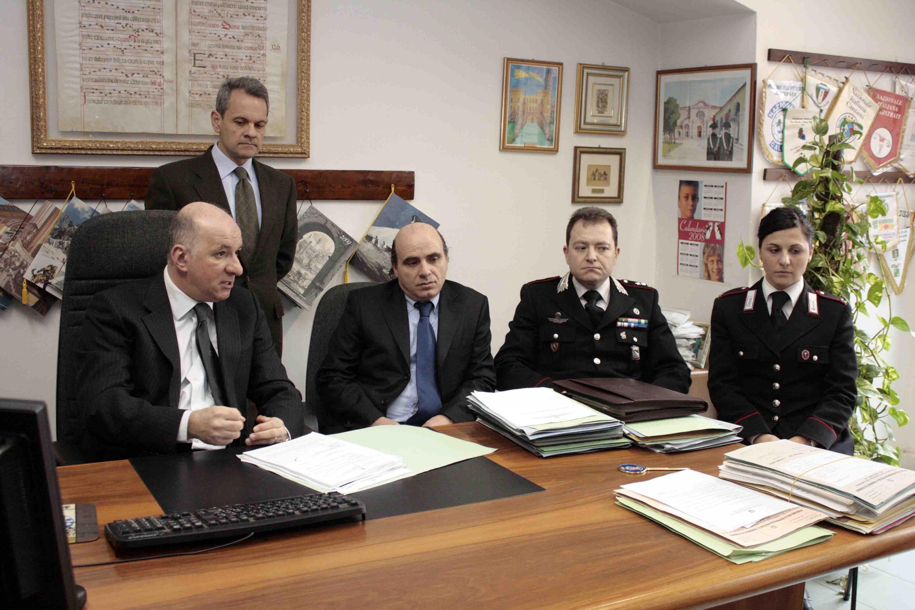 La conferenza stampa tenuta dopo gli arresti nel 2008