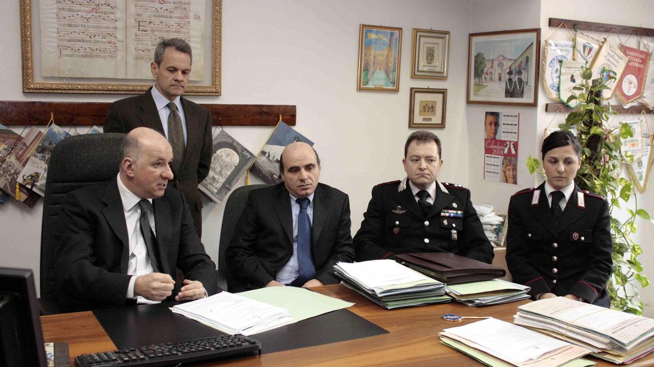 La conferenza stampa tenuta dopo gli arresti nel 2008