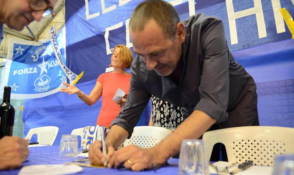 La dedica di Sarri «Chiocciola d’oro al popolo azzurro» 