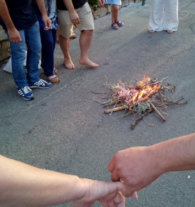 Siniscola illuminata da “sos oloneddos” 