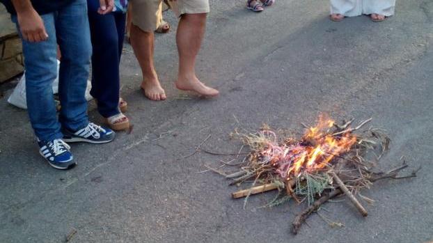 Siniscola illuminata da “sos oloneddos”