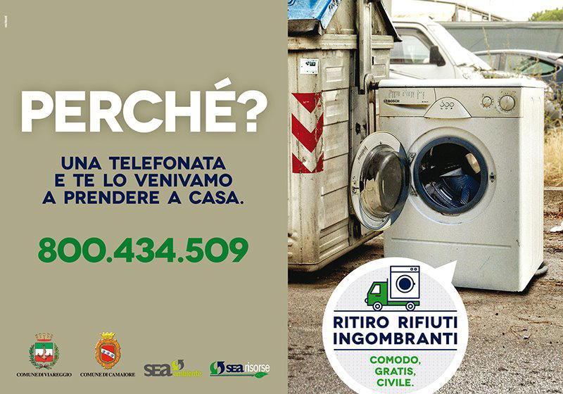 Non abbandonate i rifiuti ingombranti Sea li preleva a domicilio gratis 