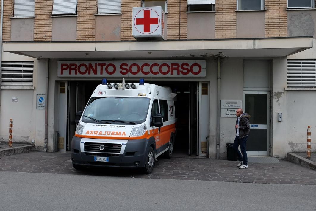 Il pronto soccorso dell'ospedale di Cento