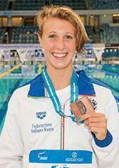 Linda Caponi con la nazionale agli europei Juniores in Olanda