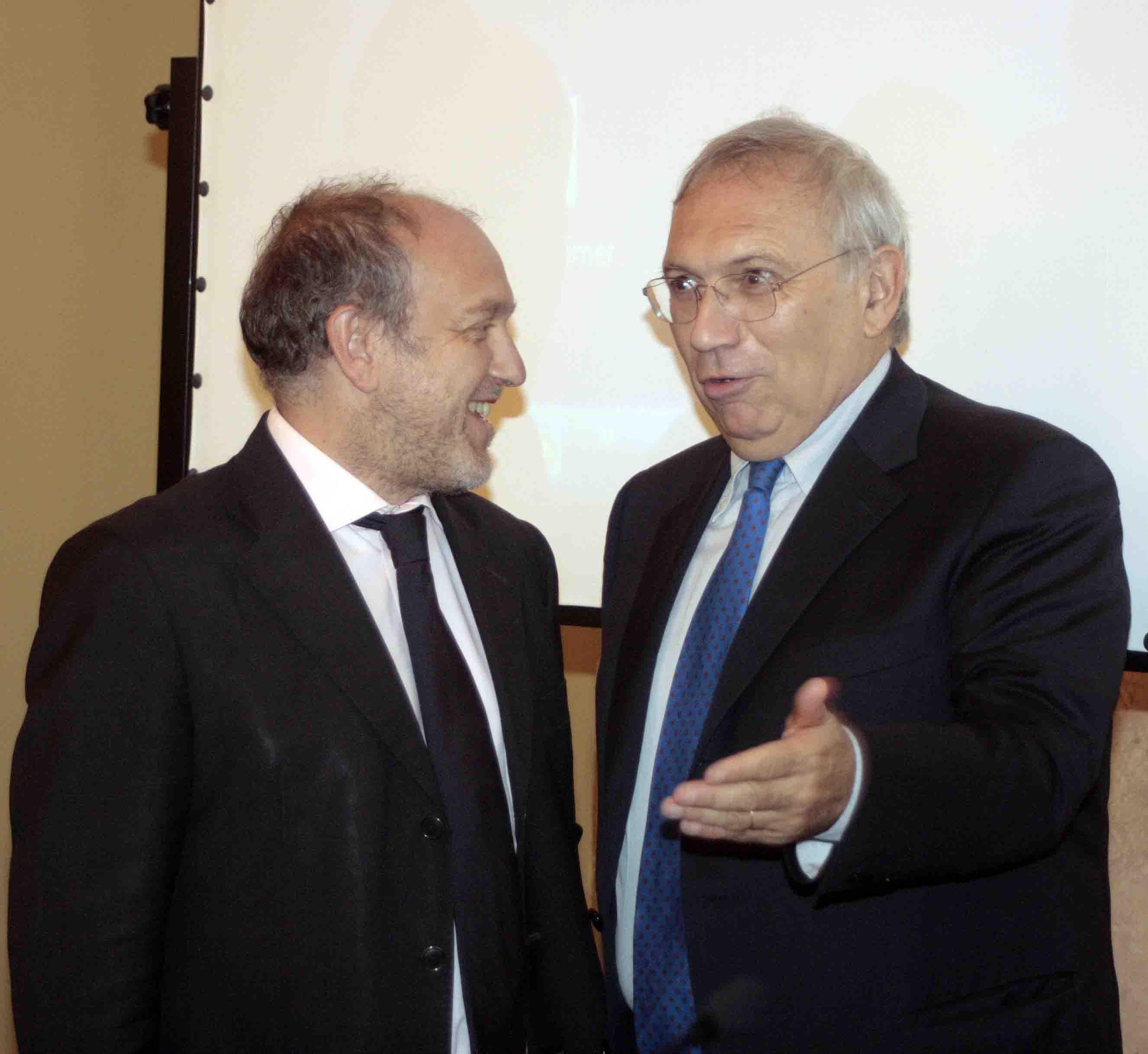 L'assessore regionale Bianchi con il sindaco di Ferrara Tagliani