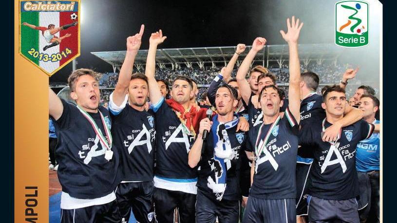 Una figurina Panini celebra l’Empoli promosso in serie A