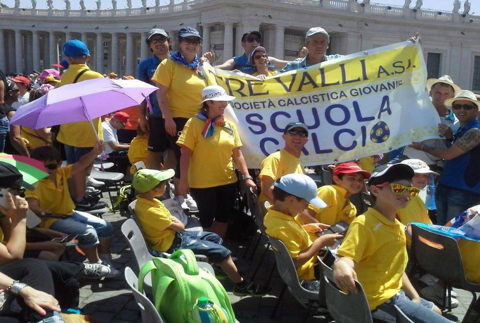 Asd Tre Valli a Roma in visita dal Papa