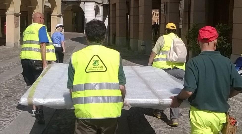 La protezione civile salva anche le opere d’arte 