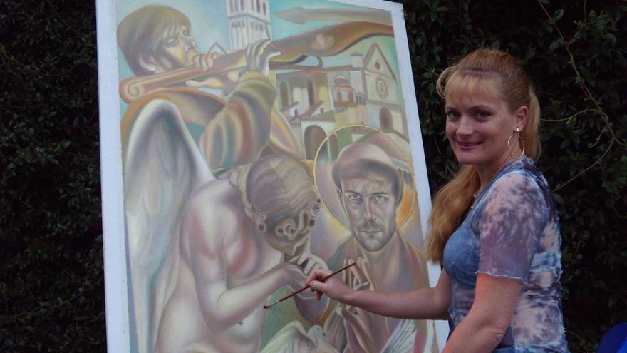 La fiorentina Paola Imposimato dipingerà il palio della Giostra dell’Orso 2014