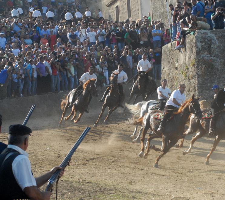 Le tre pandele a cavallo per le prove dell’Ardia 