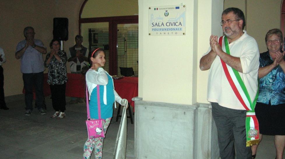 Inaugurata dal sindaco la sala civica di Taneto