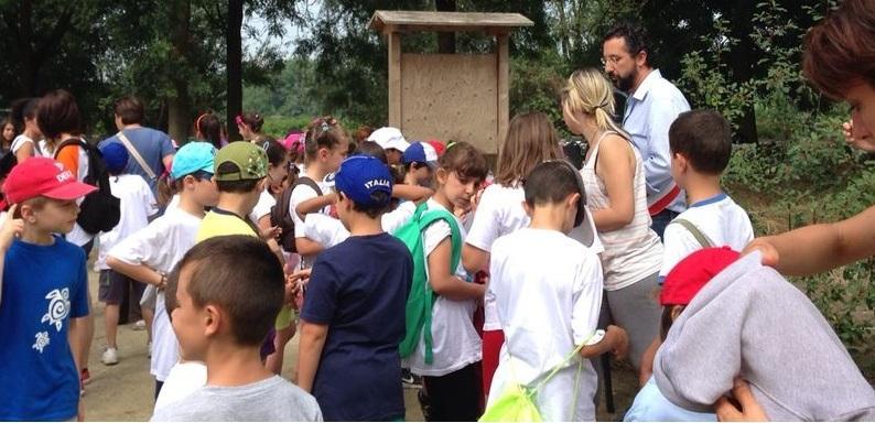 Un percorso gioco nella golena 