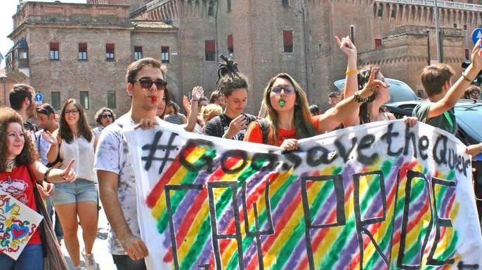 Gay pride, corteo ferrarese