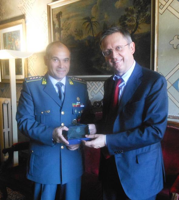 Finanza, il nuovo comandante ricevuto dal sindaco Filippeschi 