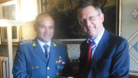Finanza, il nuovo comandante ricevuto dal sindaco Filippeschi