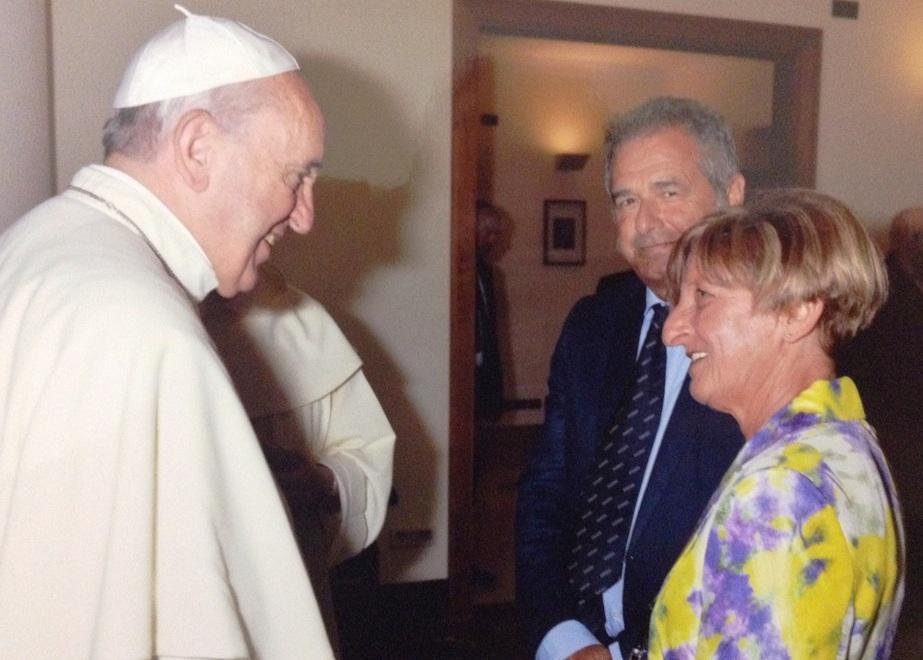 Giordano Conti da Papa Francesco 