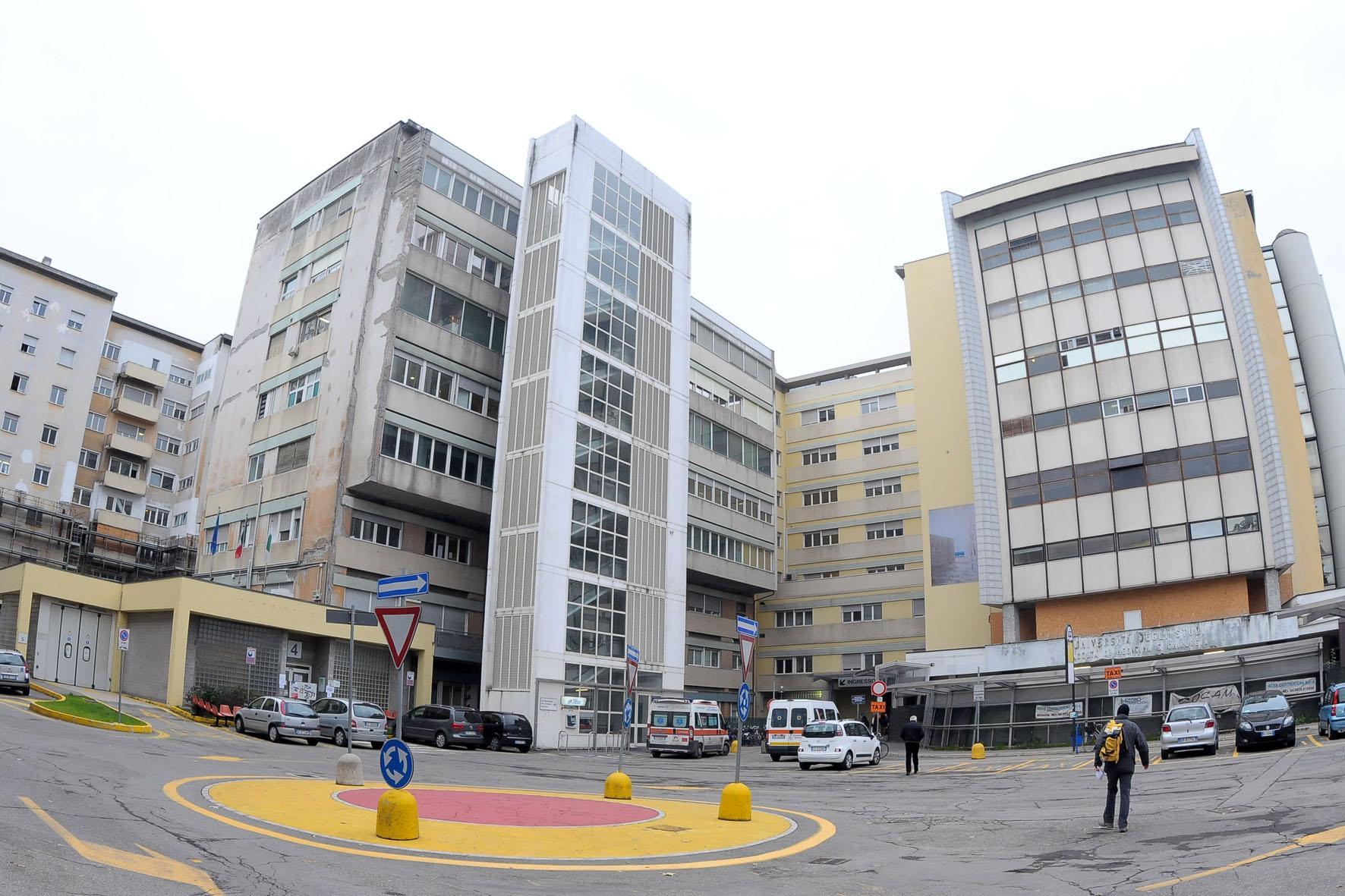 L'area centrale dell'ospedale Policlinico di Modena