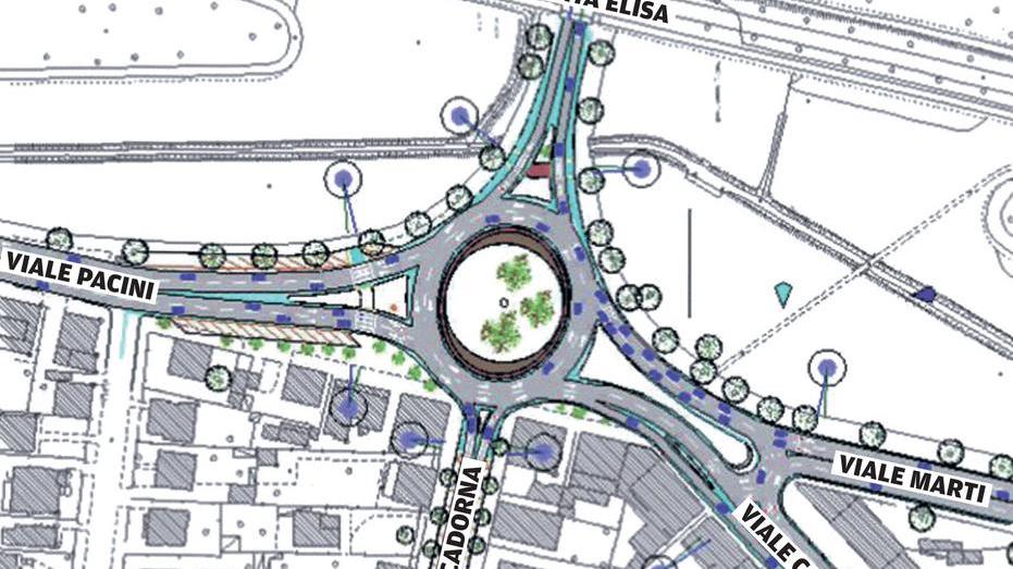 Via tutti i semafori davanti a Porta Elisa