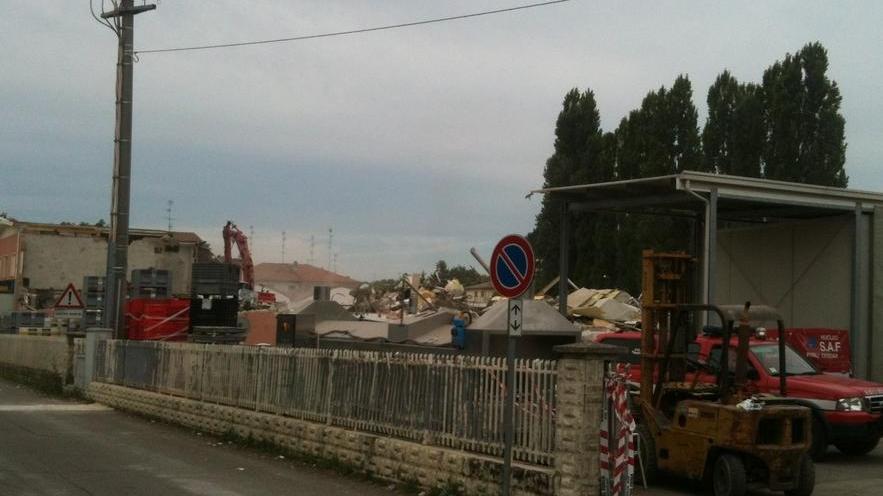 Demolito il salumificio Goldoni
