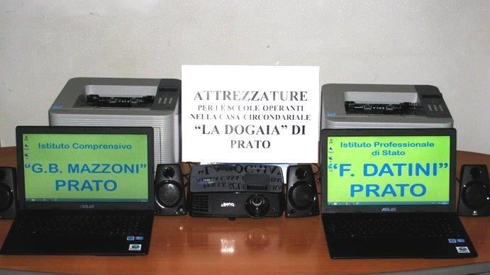 Computer e stampanti per i 300 studenti-detenuti della Dogaia