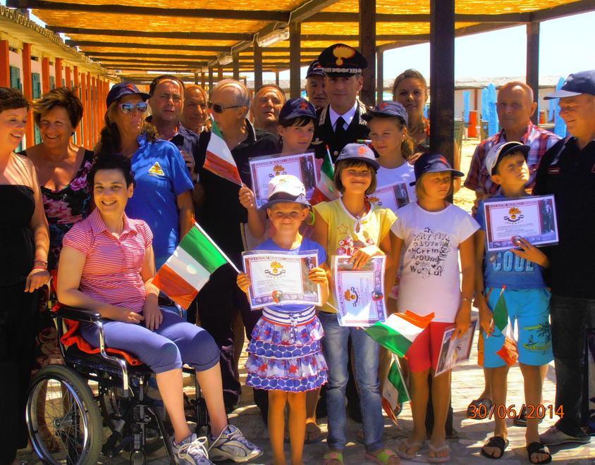 Bimbi della Bielorussia ospiti al Lido del Carabiniere