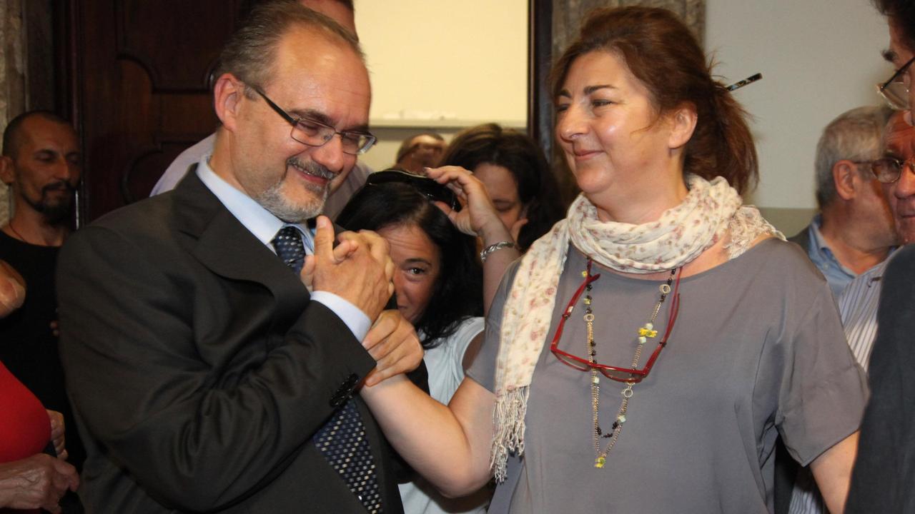 Lino Aldrovandi e Patrizia Moretti