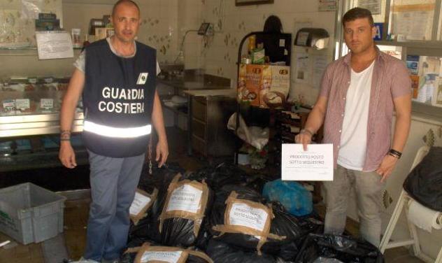 Sequestrati oltre 600 chili di pesce 