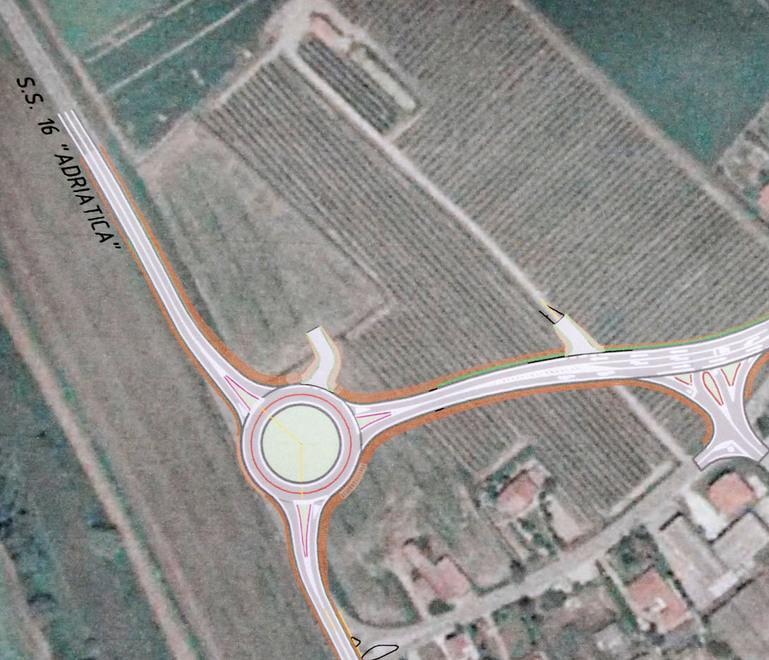 Via libera alla rotatoria per la statale Adriatica 