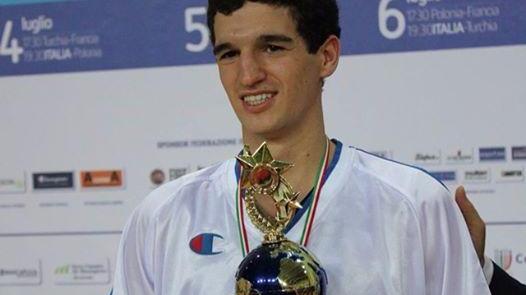 Il reggiano Federico Mussini in maglia azzurra è il miglior realizzatore al torneo di Potenza
