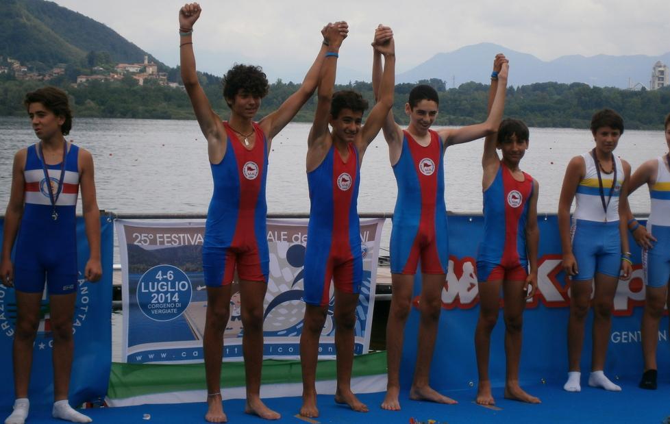 Società Canottieri prima in Toscana al festival dei giovani di Corgeno