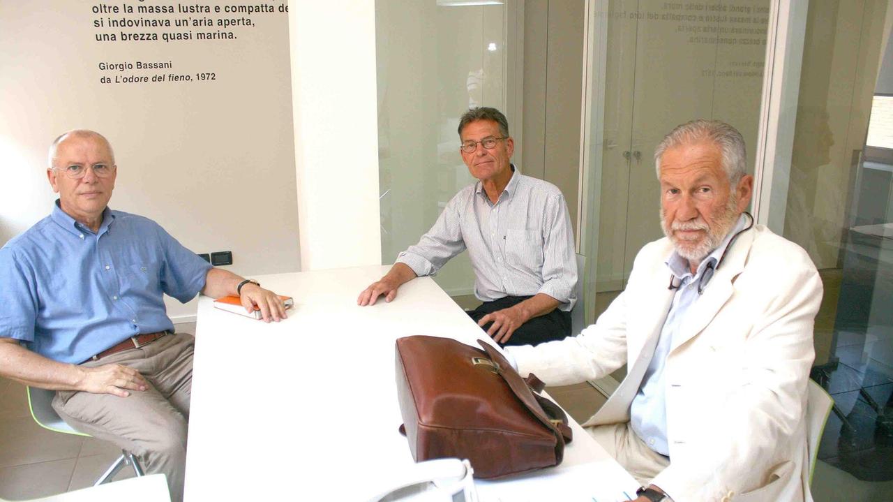 Sergio Gullini (da sinistra), Reinhold Stockbrugger, Andrea Franchella