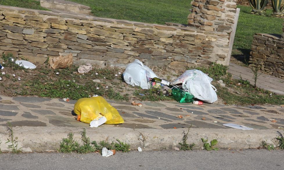 Rifiuti sparsi e maleducazione