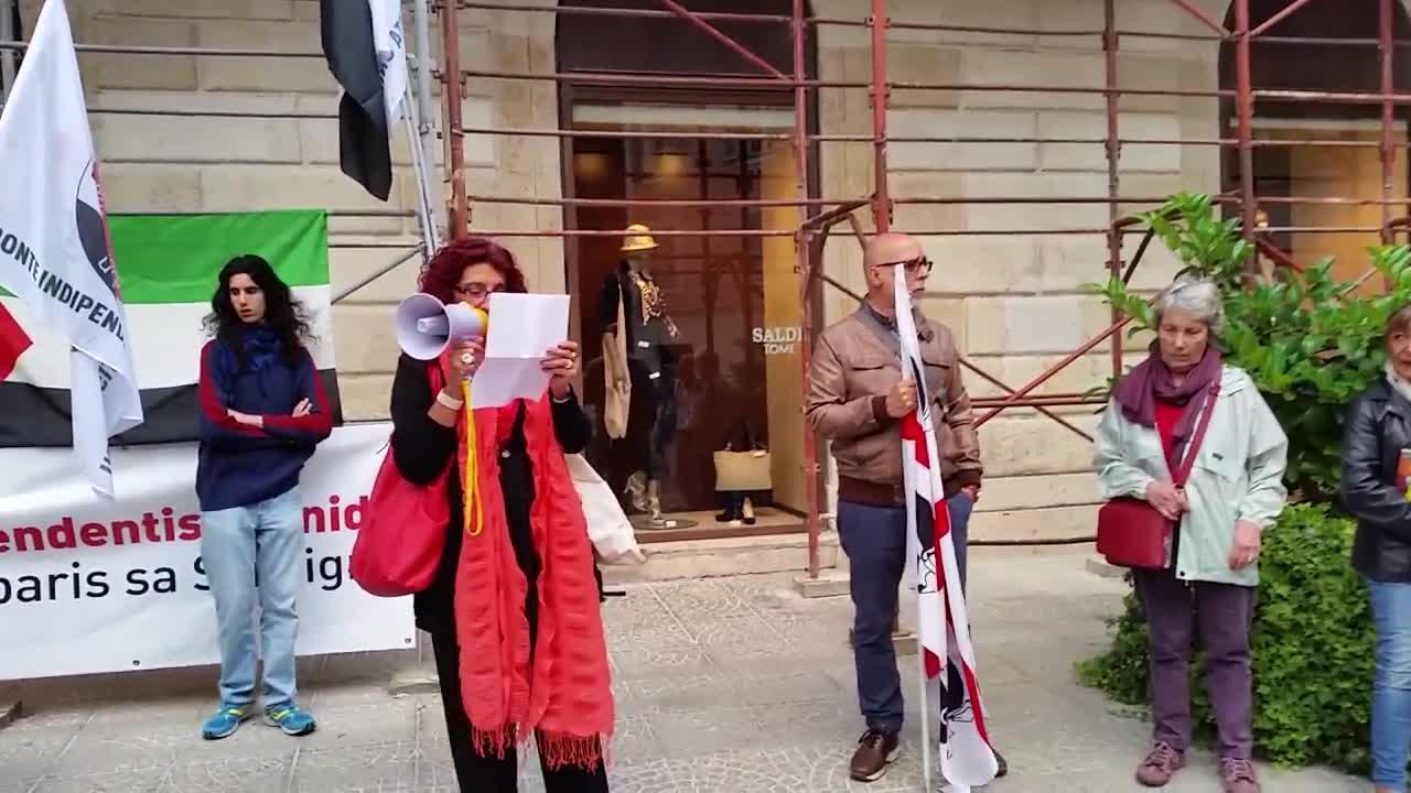 Sassari, manifestazione per le vittime dei raid israeliani in Palestina 