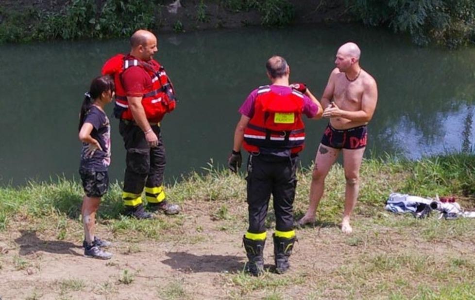 Pescatore rischia di annegare nel canale 
